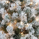 Árvore de Natal enorme artificial de 13 pés, árvore de Natal pré-iluminada flocada com neve com 2800 pontas de galhos, 900 luzes incandescentes